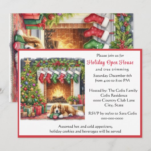 Kerstvakantie Open Huis Kaart (Voorkant / Achterkant)