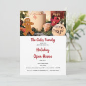 Kerstvakantie Open Huis  Kaart (Staand voorkant)