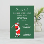 Kerstvakantie Open Huis Uitnodigingen (Staand voorkant)