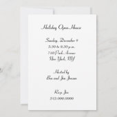 Kerstvakantie Open Huis Uitnodigingen (Achterkant)