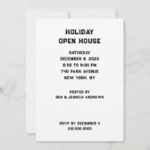 Kerstvakantie Open Huis Uitnodigingen (Achterkant)