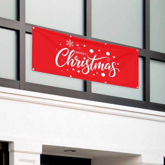 Kerstvakantie Outdoor Banner (Buitenkant Gebouw)