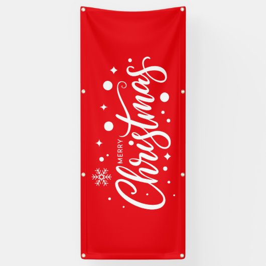 Kerstvakantie Outdoor Banner (Verticaal)