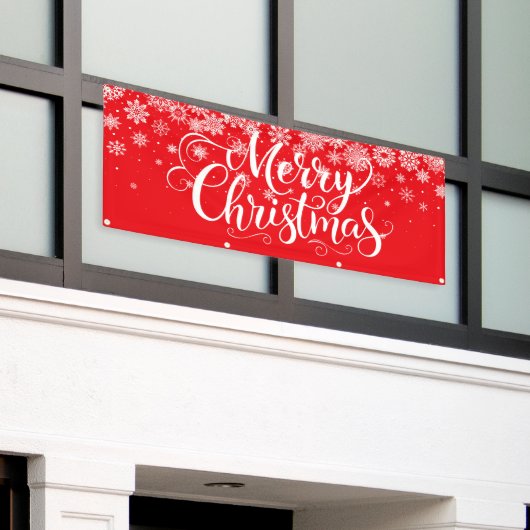 Kerstvakantie Outdoor Banner (Buitenkant Gebouw)