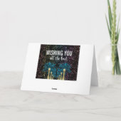 Kerstvakantie Palm Feestdagen Kaart (Achterkant)