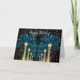 Kerstvakantie Palm Feestdagen Kaart