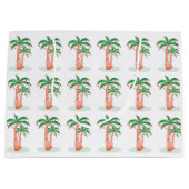 Kerstvakantie Palmbomen Groot Cadeauzakje (Voorkant)