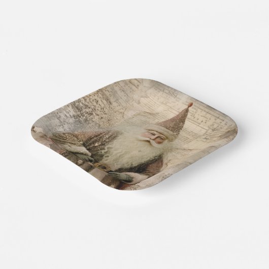  kerstvakantie papieren bordje (Gebogen)