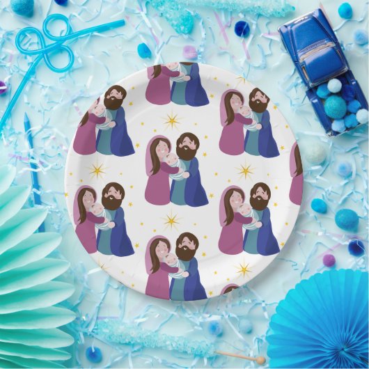 kerstvakantie papieren bordje (Feest)