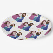 kerstvakantie papieren bordje (Gekanteld)