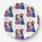 kerstvakantie papieren bordje (Voorkant)