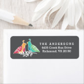 Kerstvakantie Partridge Vogels Etiket (Insitu)