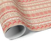 Kerstvakantie patroon cadeaupapier (Rol Hoek)