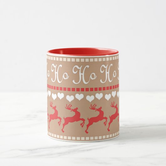 Kerstvakantie patroon mok (Midden)