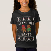 Kerstvakantie peperkoek man vrouw worden gebakken  t-shirt (Voorkant)