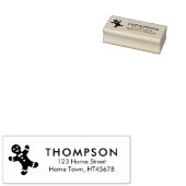 Kerstvakantie Peperkoekman Retouradres Rubberstempel (Gestempeld)