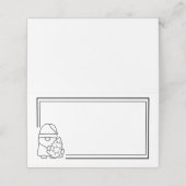 Kerstvakantie Plaatskaartje (Buitenkant ongevouwen)