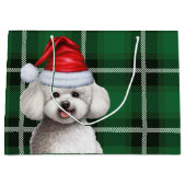 Kerstvakantie Plaid Bichon Frise Hondenliefhebber Groot Cadeauzakje (Voorkant)