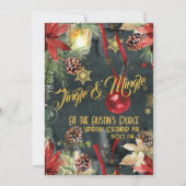 Kerstvakantie Prachtige Jingle & Mingle Feestje Feestdagenkaart (Voorkant)