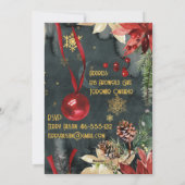 Kerstvakantie Prachtige Jingle & Mingle Feestje Feestdagenkaart (Achterkant)