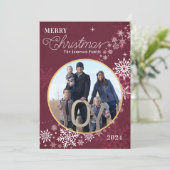 Kerstvakantie Prentkaart Kaart (Staand voorkant)