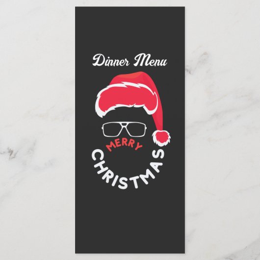 Kerstvakantie Prettig Kerst Dinner  Menu (Achterkant)