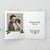 Kerstvakantie Pretzels met Holly - tekst toevoegen Kaart (Binnen)