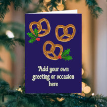 Kerstvakantie Pretzels met Holly - tekst toevoegen