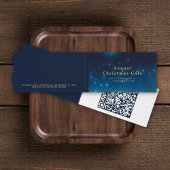 Kerstvakantie QR Code Gevouwen Kaart