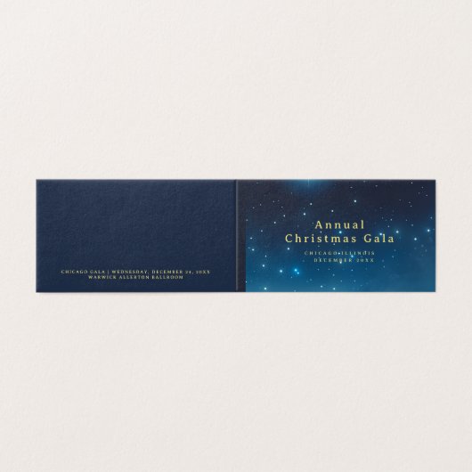 Kerstvakantie QR Code Gevouwen Kaart (Buitenkant ongevouwen)