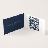 Kerstvakantie QR Code Gevouwen Kaart (Binnen)