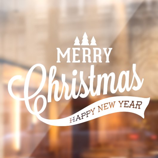 Kerstvakantie raam of deur sticker (Vel 2)