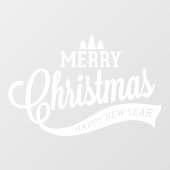 Kerstvakantie raam of deur sticker (Vel)