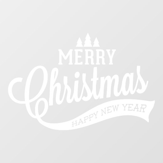 Kerstvakantie raam of deur sticker (Vel)