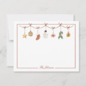 Kerstvakantie Recept Persoonlijke Briefpapier Notitiekaartje (Voorkant)