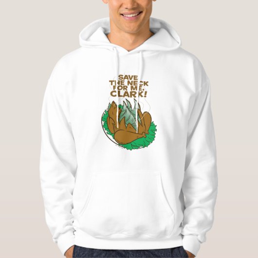 kerstvakantie | Red de nek voor mij, Clark! Hoodie (Voorkant)