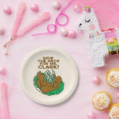 kerstvakantie | Red de nek voor mij, Clark! Papieren Bordje (Feest)