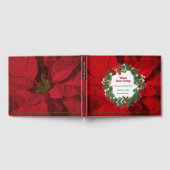 Kerstvakantie Red Poinsettia Custom Gastenboek (Volledig)