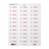 Kerstvakantie Retouradres Etiket (Full Sheet)