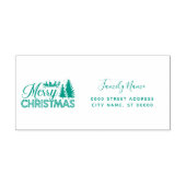 Kerstvakantie Retouradres Zelfinkende Stempel (Design)