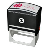 Kerstvakantie retouradres zelfinkende stempel (Product)