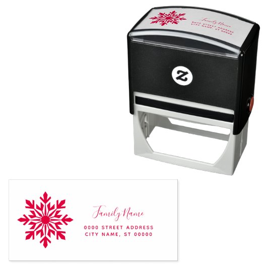 Kerstvakantie retouradres zelfinkende stempel (In situ)