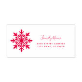 Kerstvakantie retouradres zelfinkende stempel (Design)