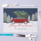 Kerstvakantie Rode Truck Kerstmis Familie Cadeau Tissuepapier (Craft)