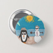 kerstvakantie ronde button 5,7 cm (Voorkant /achterkant)