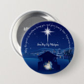 kerstvakantie ronde button 7,6 cm (Voorkant /achterkant)