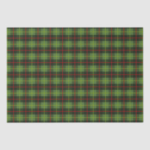 Kerstvakantie Rood en Groen Plaid Tissuepapier