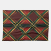  KERSTVAKANTIE ROOD GROEN GOUD PLAID THEEDOEK (Horizontaal)