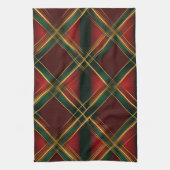  KERSTVAKANTIE ROOD GROEN GOUD PLAID THEEDOEK (Verticaal)