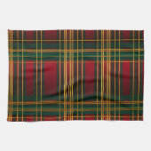  KERSTVAKANTIE ROOD GROEN GOUD PLAID THEEDOEK (Horizontaal)